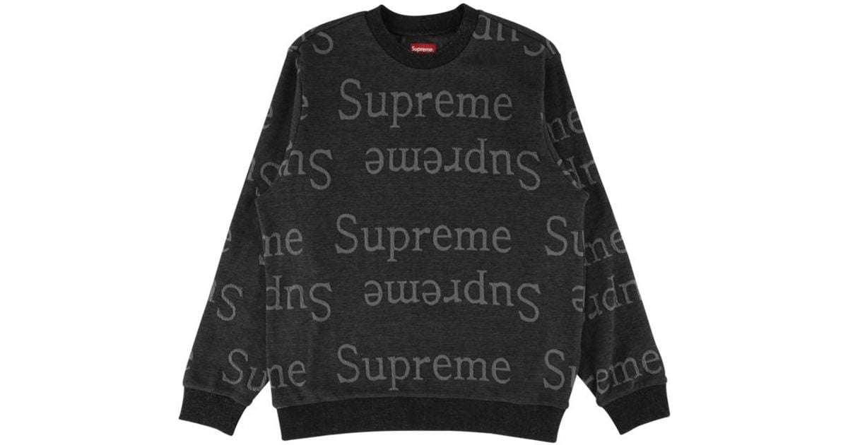 Supreme シュプリーム llic Jacquard Crewneck SS 19 WEEK 6 Supreme Metallic Jacquard Crewneck (SS19) - $118