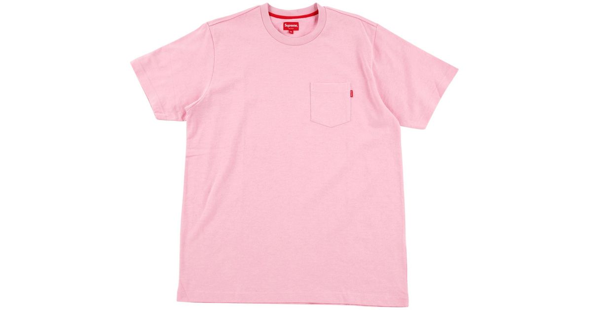 supreme pink tee