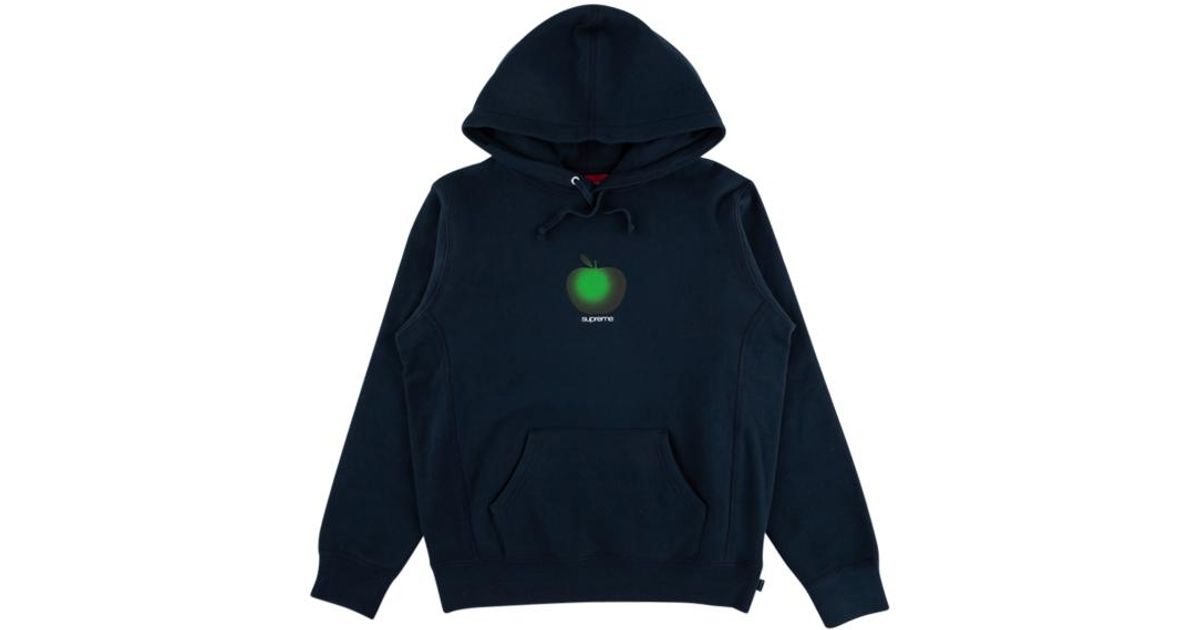 apple hooded sweatshirt supreme