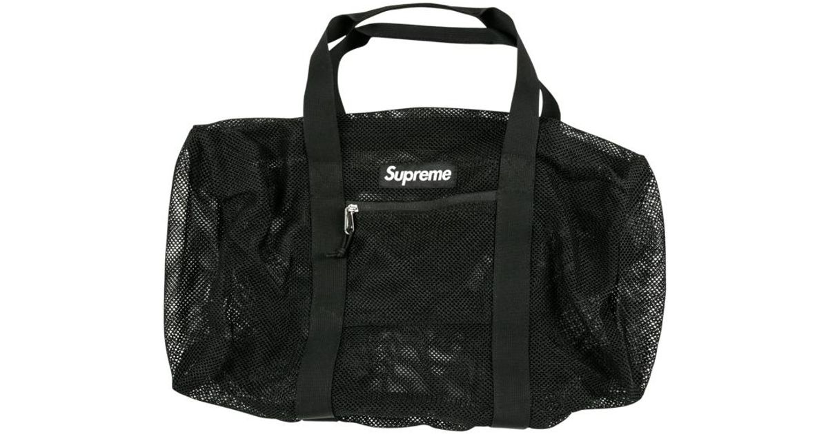 supreme mesh duffle bag