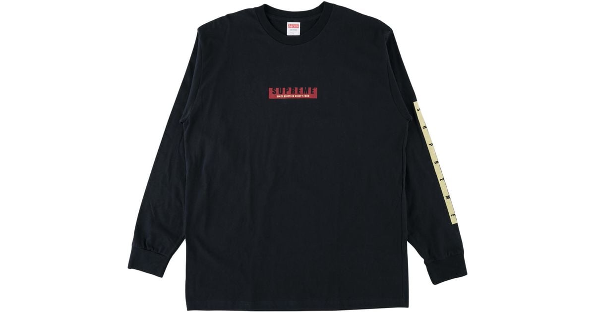 supreme 1994 ls tee black