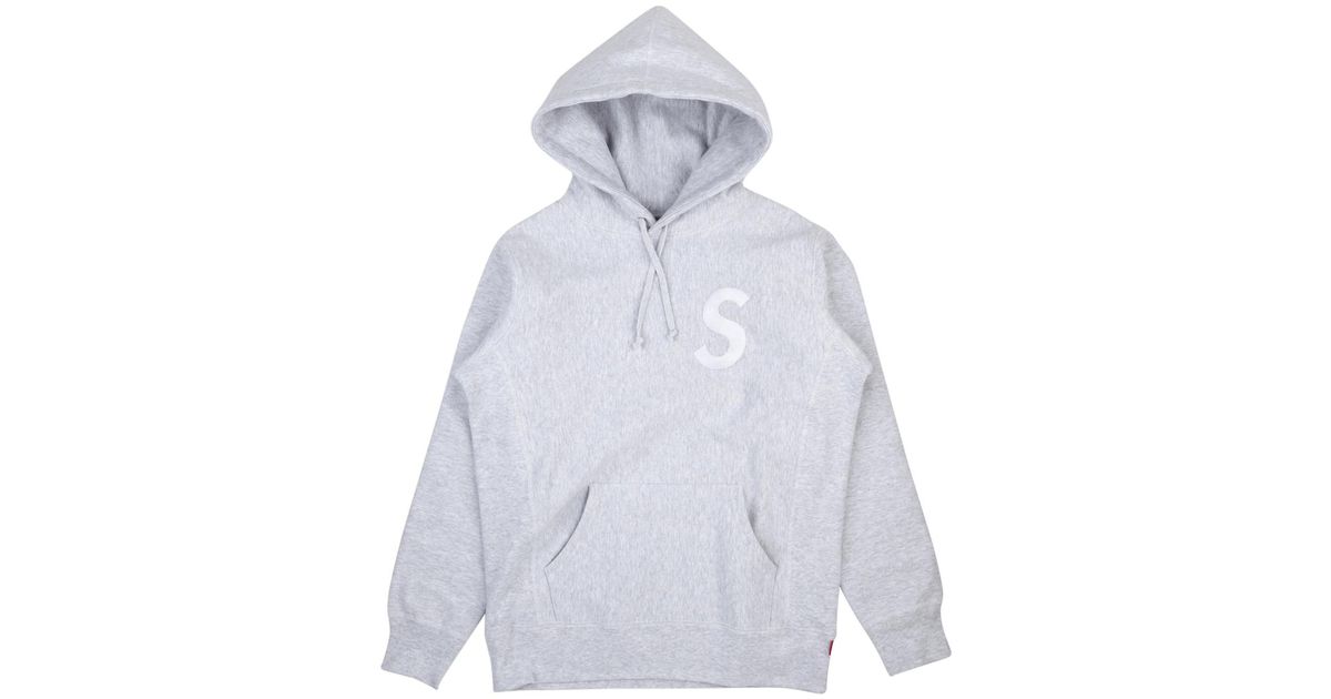 supreme s logo hooded sweatshirt