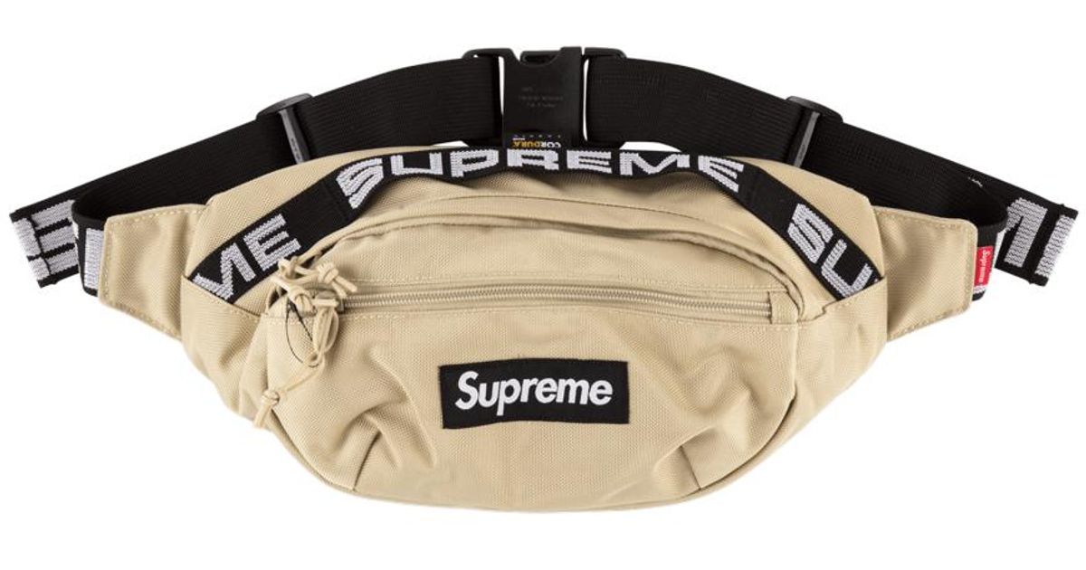tan supreme waist bag