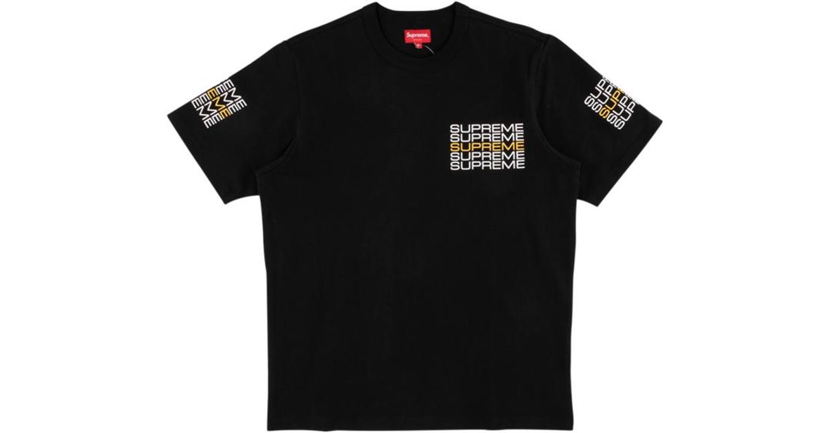 supreme stack tee black