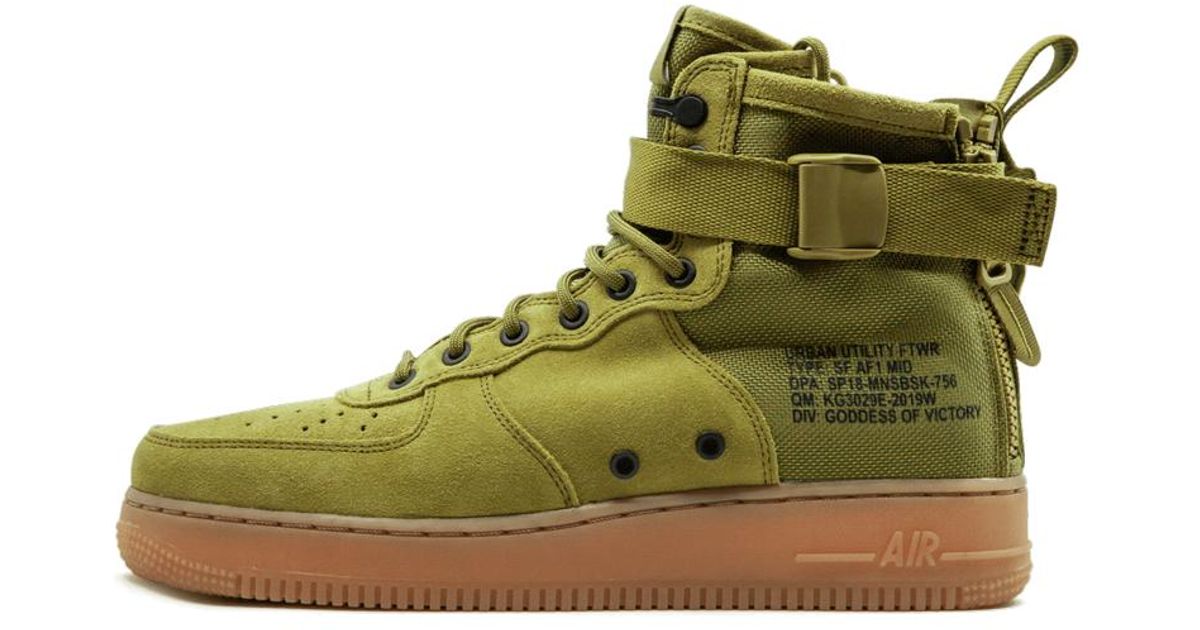 nike sf air force 1 mid green