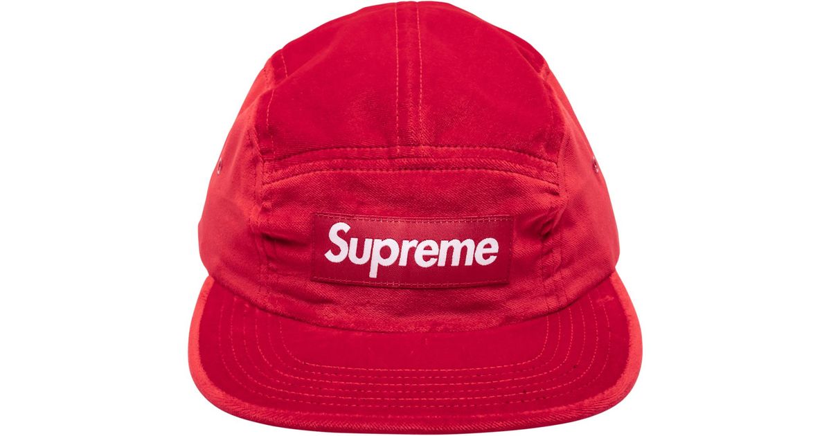supreme velvet camp cap