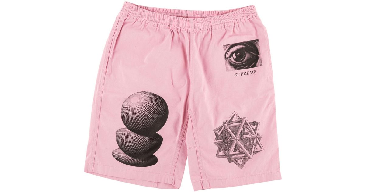 supreme pink shorts