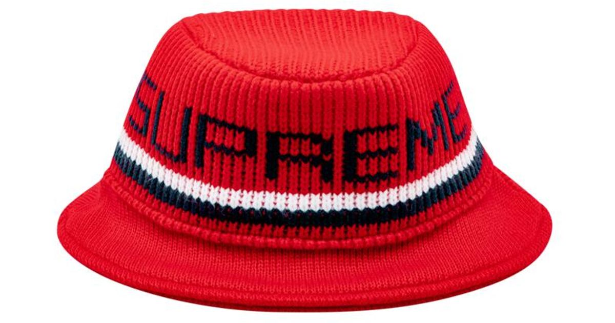 supreme knit logo crusher
