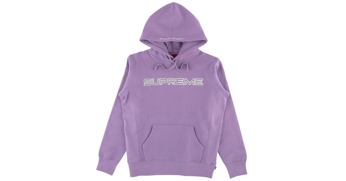 purple supreme sweatshirt