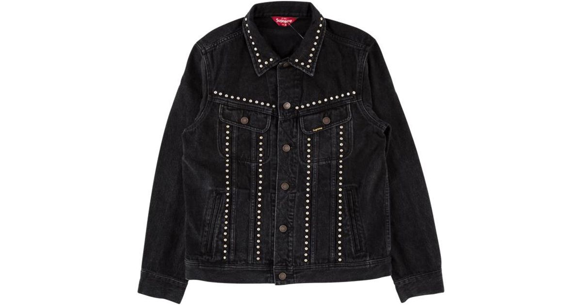 Supreme Studded Denim Trucker Jacket Ss 17 In Black For Men Save Supreme Studded Denim Trucker Jacket Ss 17 In Black For Men Save 16 Lyst