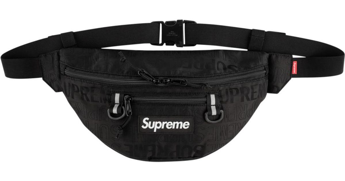 supreme fanny pack black