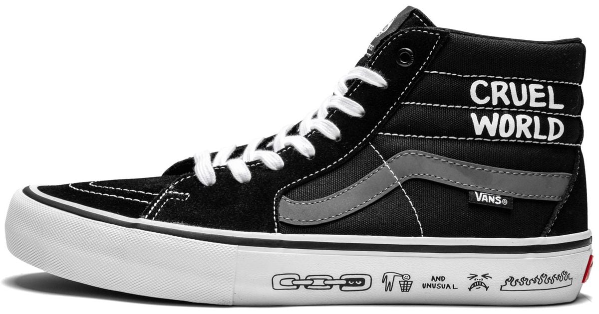 vans sk8 hi cruel world
