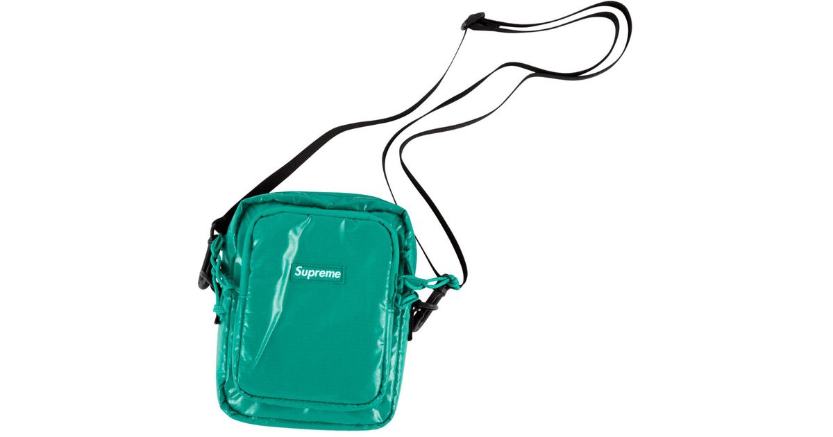 supreme green shoulder bag