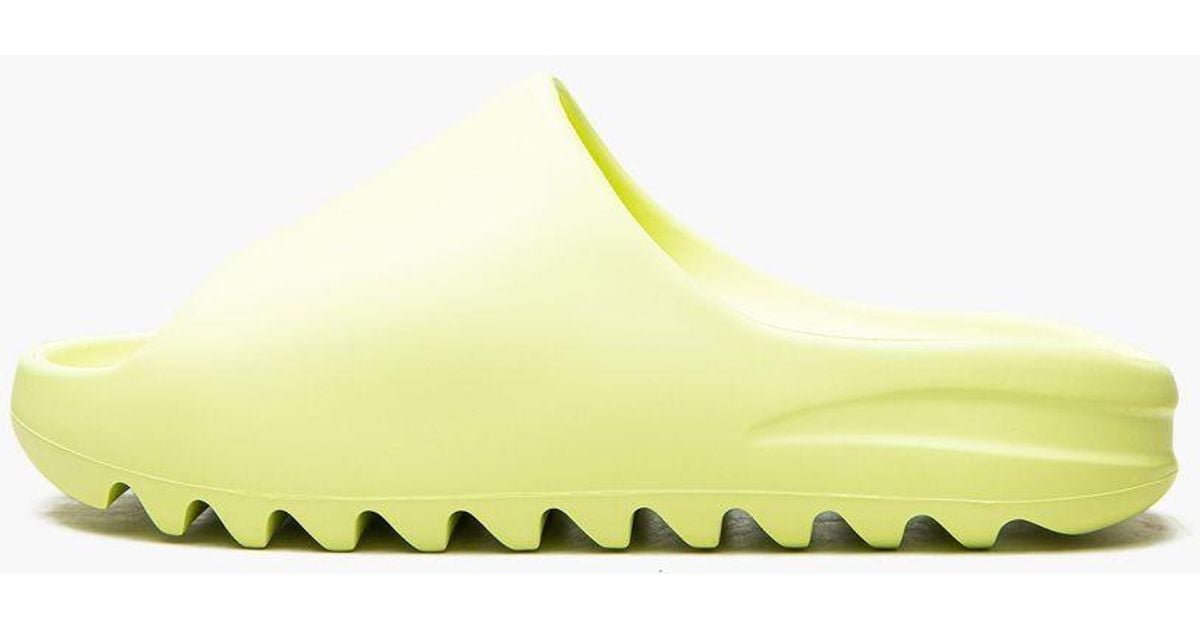 adidas Rubber Yeezy Slide "glow" Shoes in Yellow for Men Lyst