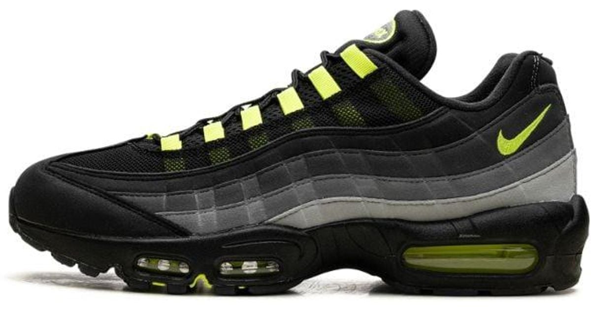 Lime green and black nike air max 95 deals