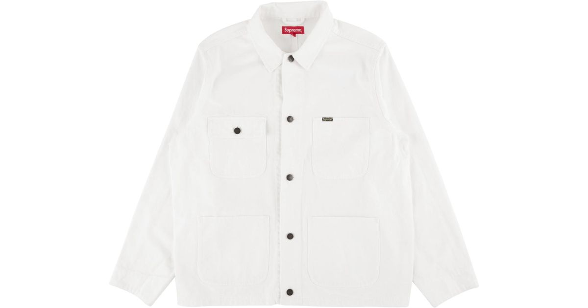 supreme denim chore coat