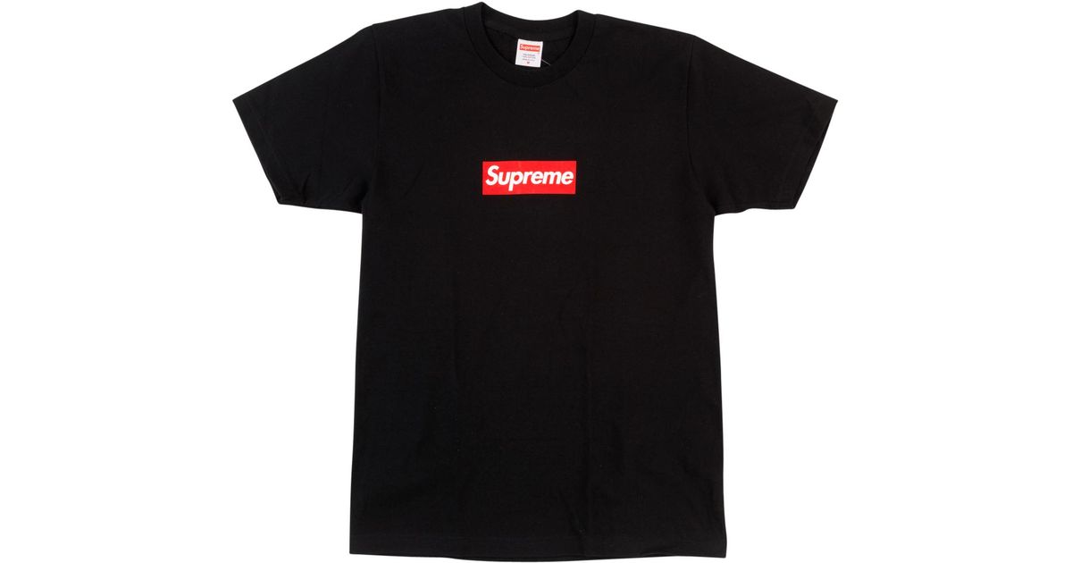 black supreme t shirt red box logo,connectintl.com