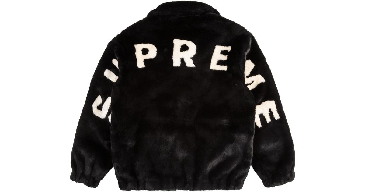 supreme bomber jacket black