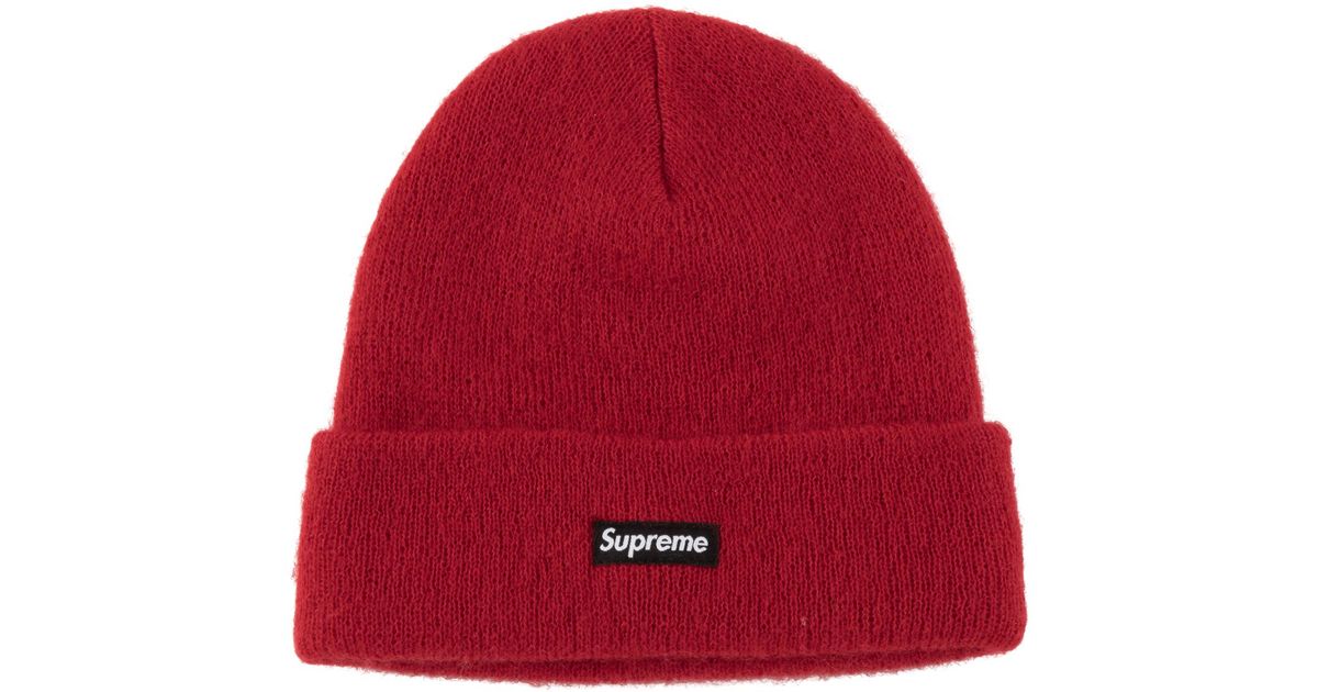supreme mohair beanie black