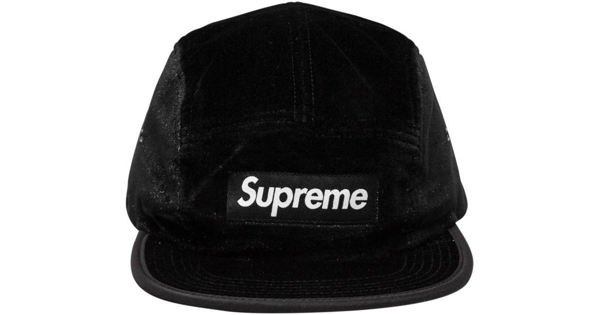 black supreme hat