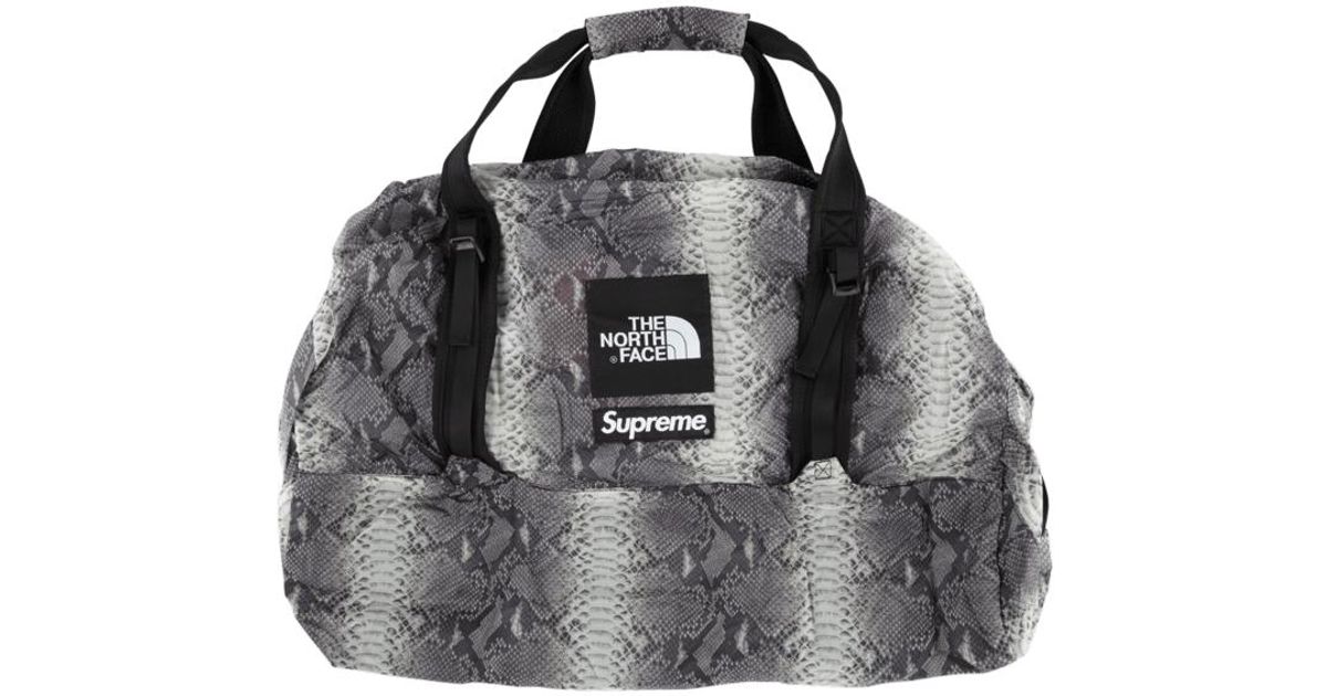 supreme tnf snakeskin backpack