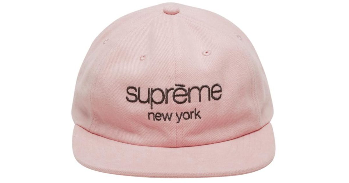 supreme pink cap