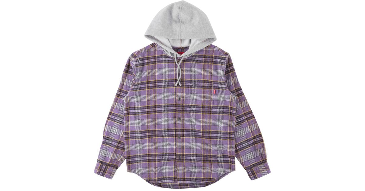 supreme hooded flannel