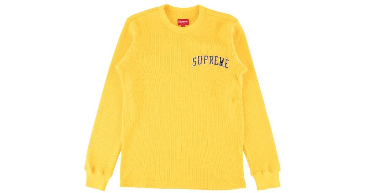 supreme yellow long sleeve