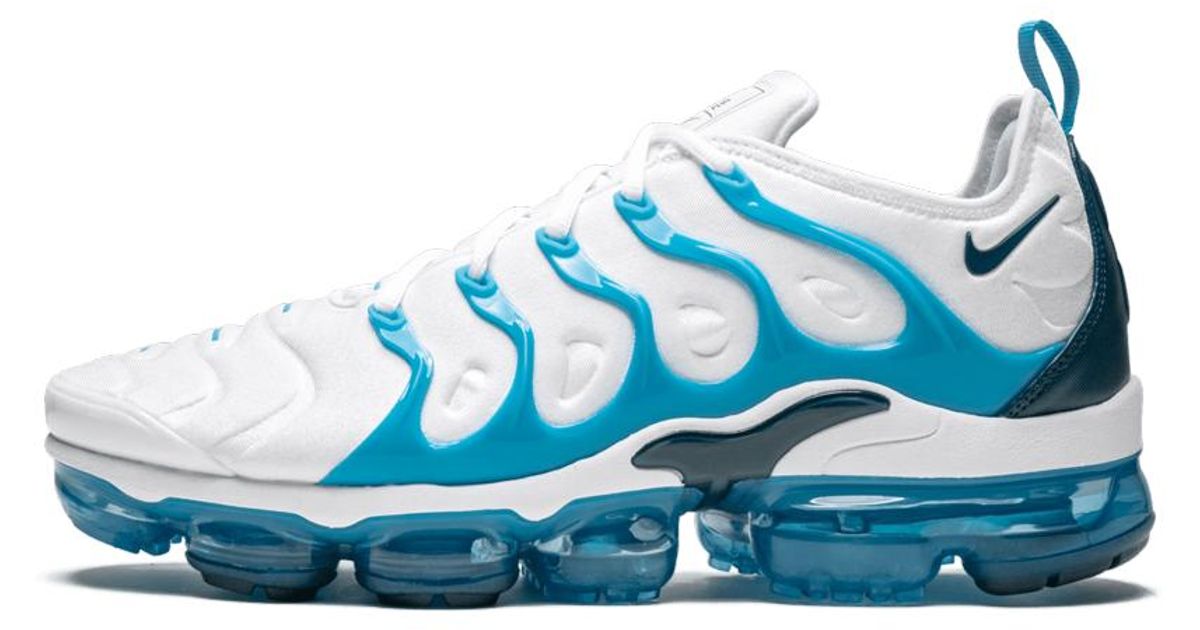 vapormax plus blue and white