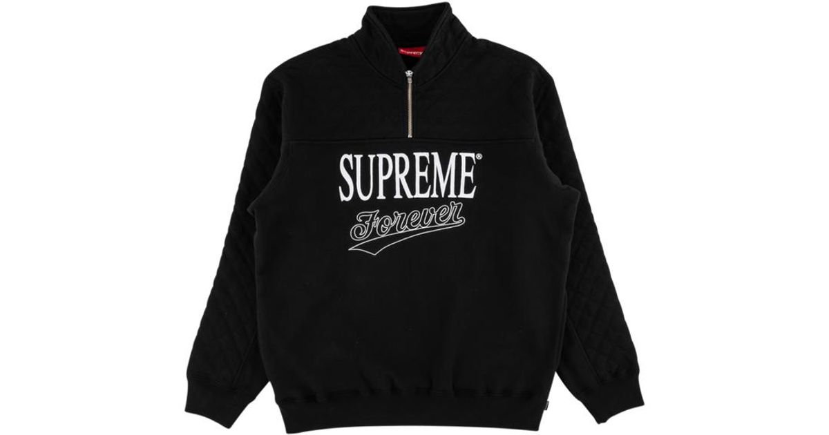 forever half zip sweatshirt supreme