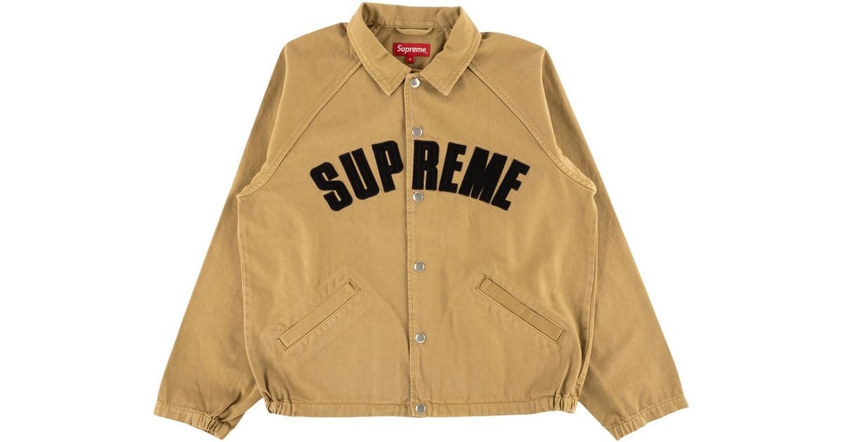 snap front twill jacket supreme