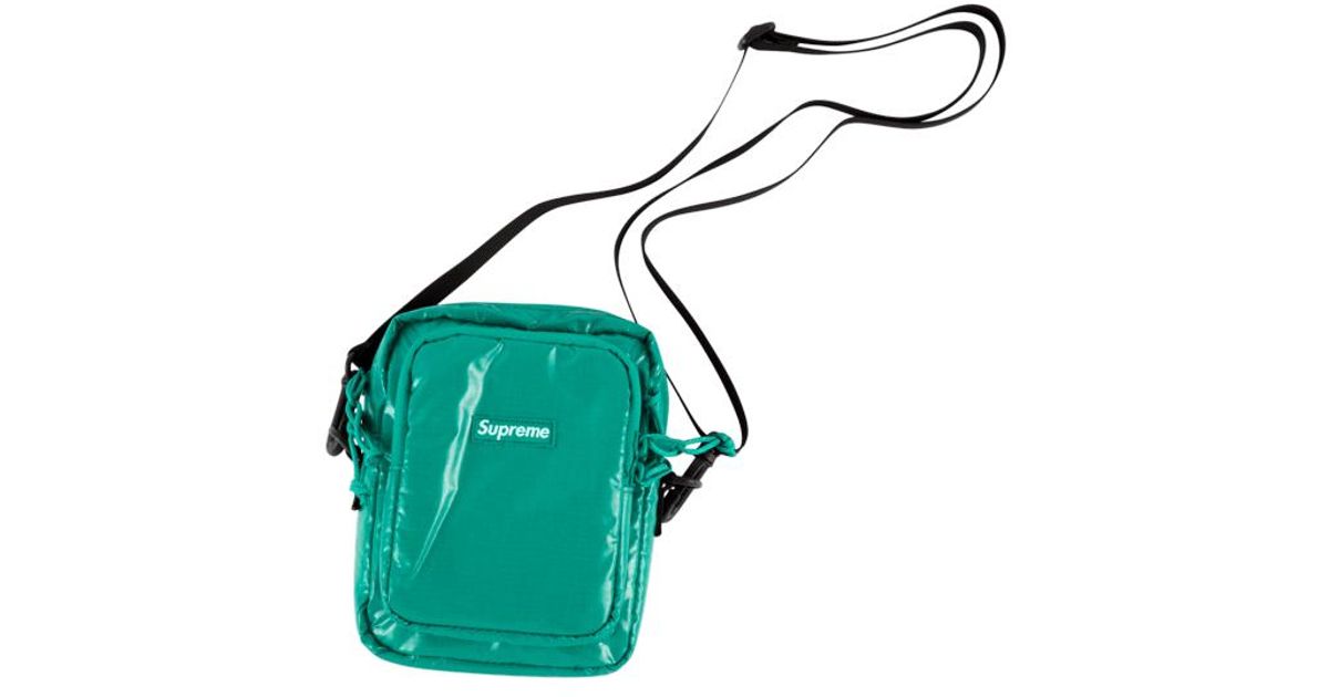 supreme teal shoulder bag