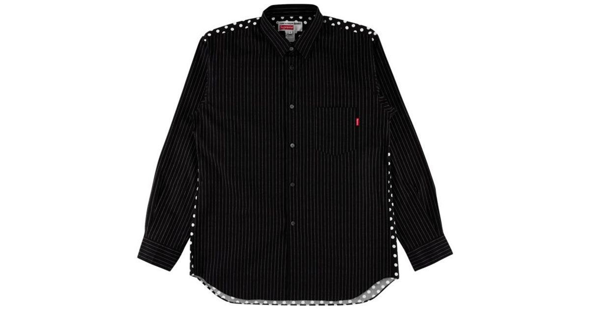 cdg button up shirt