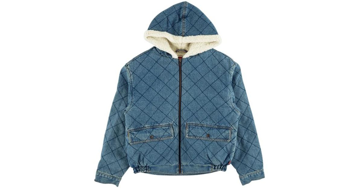 quilted denim pilot jacket supreme