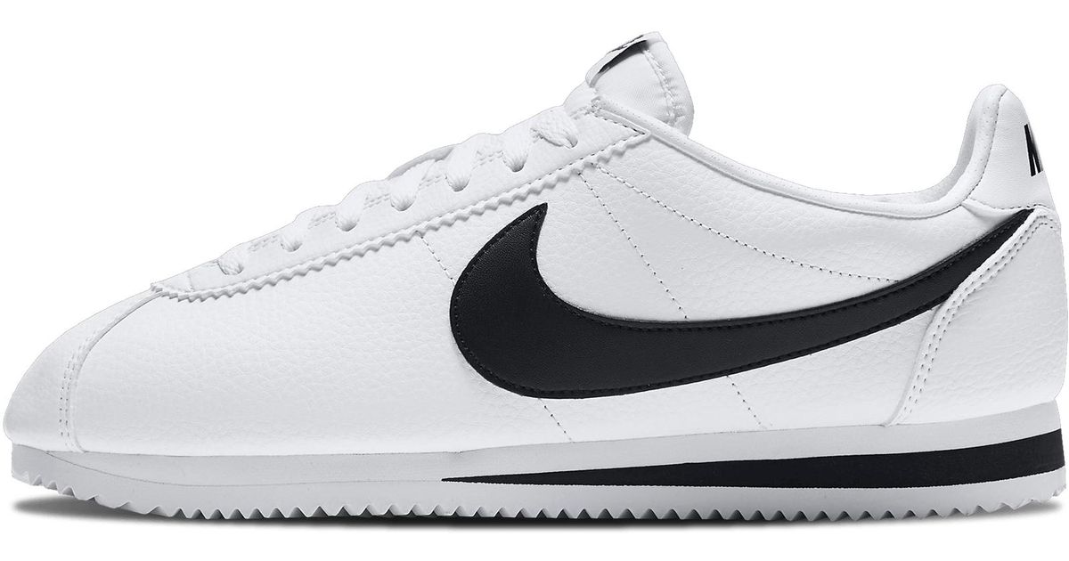 mens white leather nike cortez
