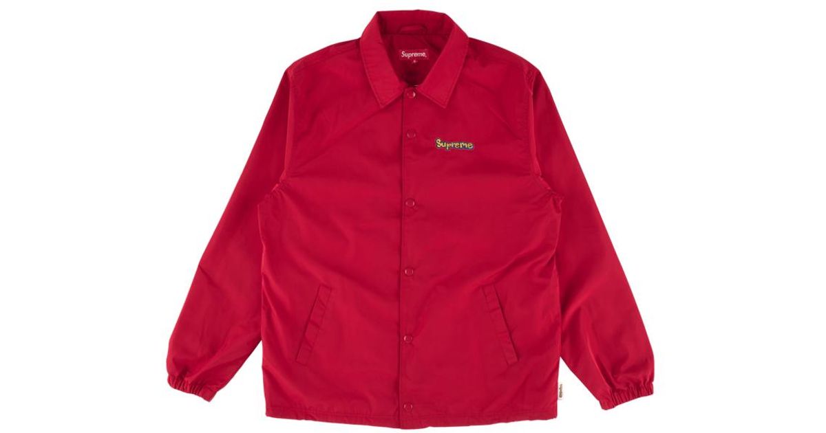supreme gonz logo coaches jacket