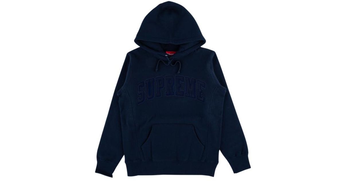 supreme tonal embroidered hoodie