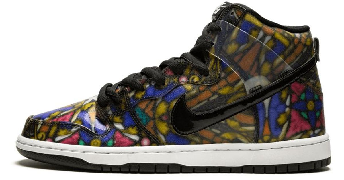 nike sb dunk high stained glass