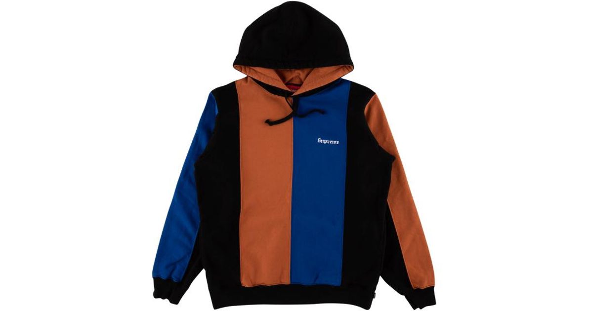 Supreme tricolor hooded sweatshirt Clearance