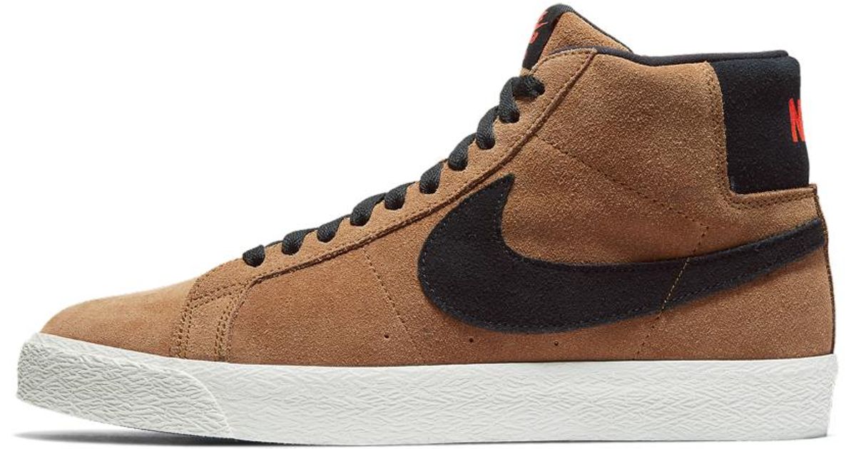 nike sb blazer mid light british tan