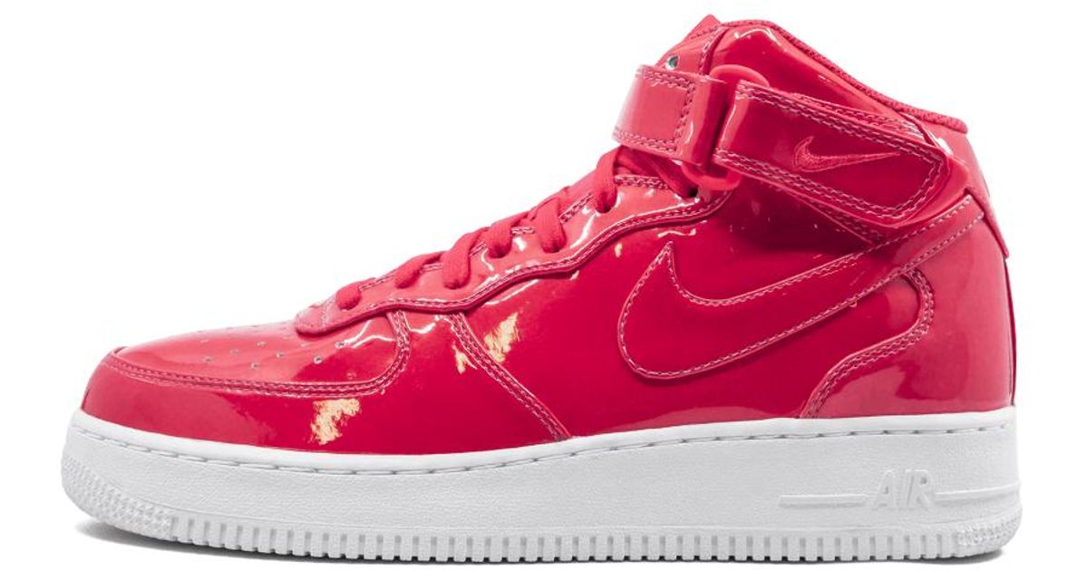 nike air force 1 mid lv8 red