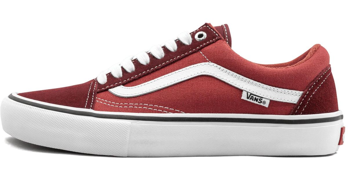 vans old skool pro red