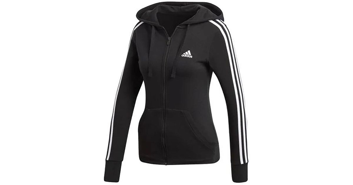 adidas Essentials 3 Stripe Full Zip Hoodie S97065
