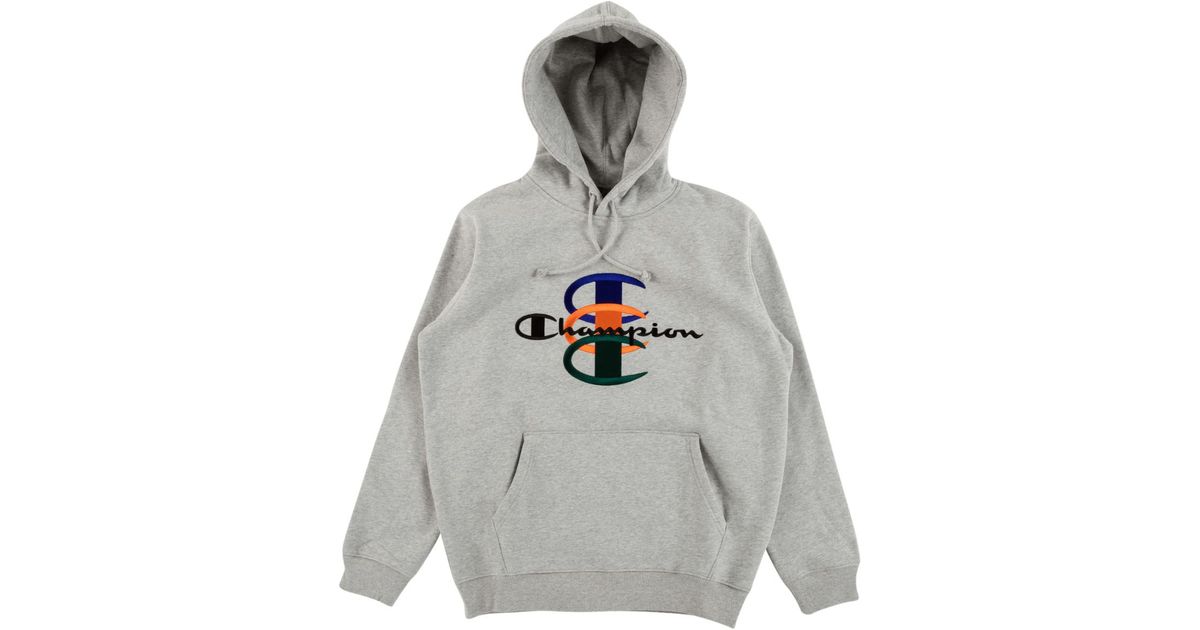 supreme champion stacked c hoodie