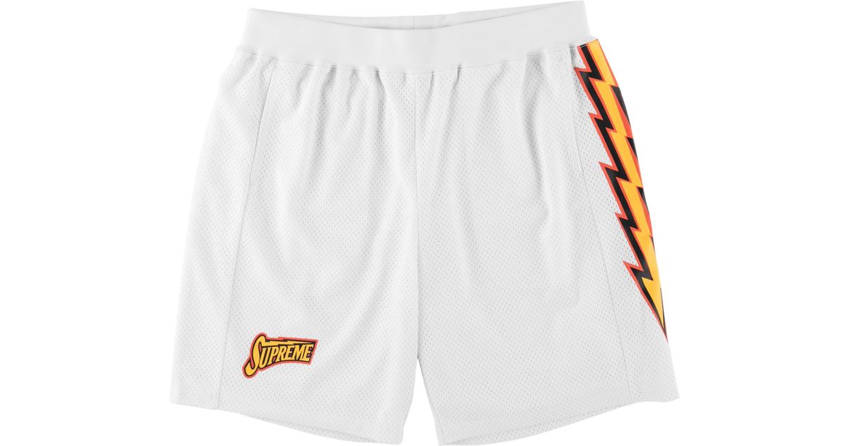 supreme white shorts