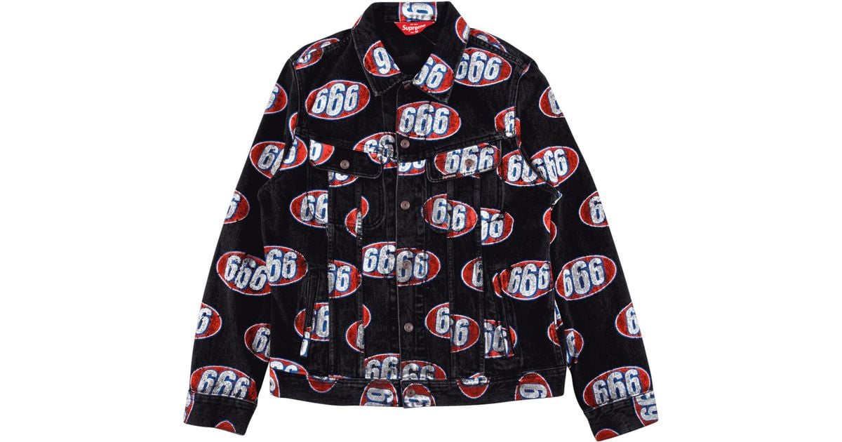 supreme 666 denim jacket