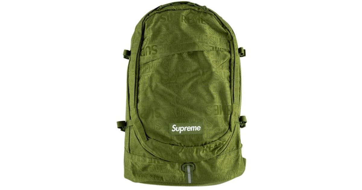 supreme olive backpack