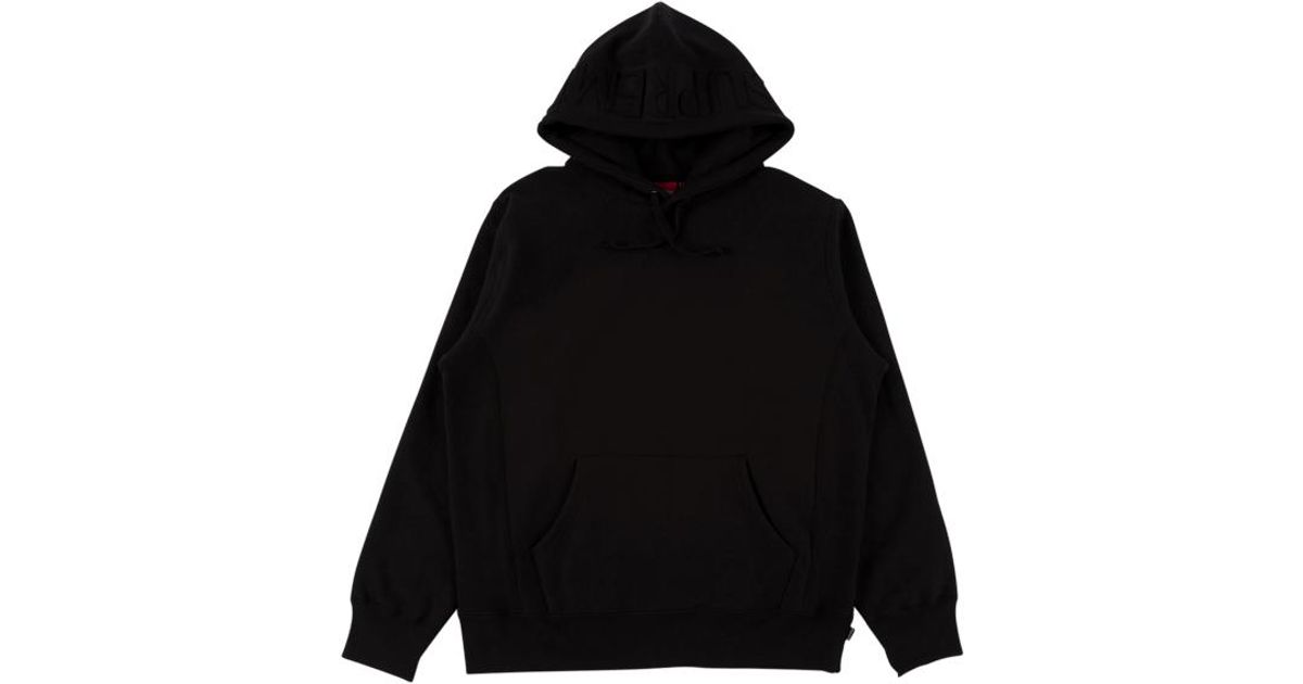 embossed supreme hoodie