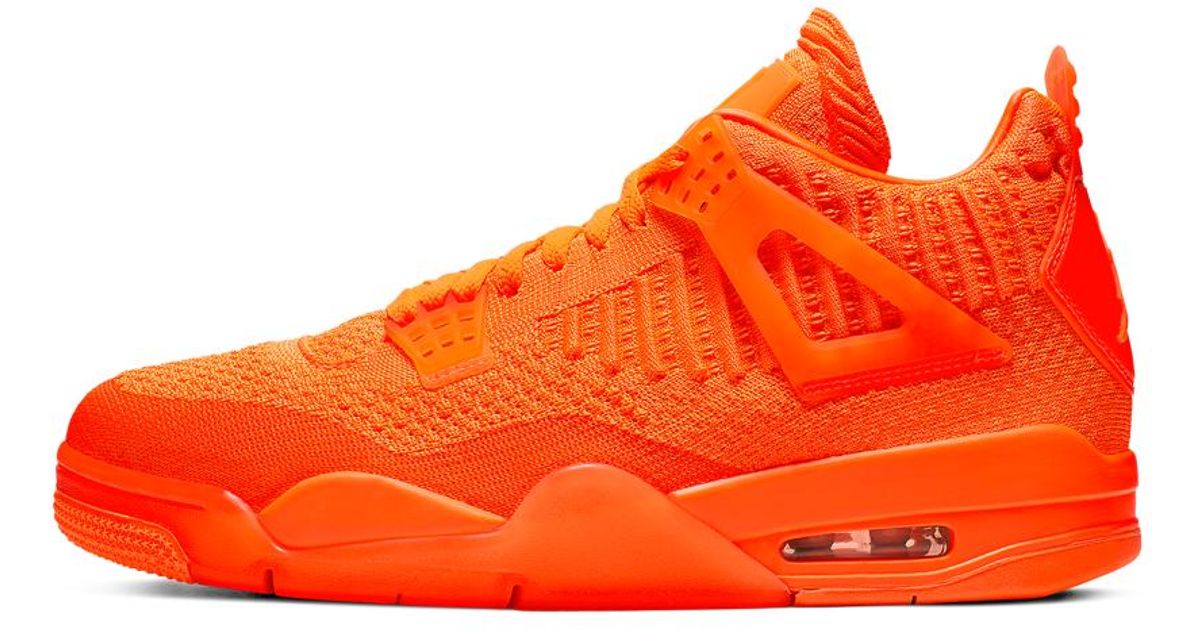 Nike Air Jordan 4 Retro Flyknit in Orange for Men Lyst