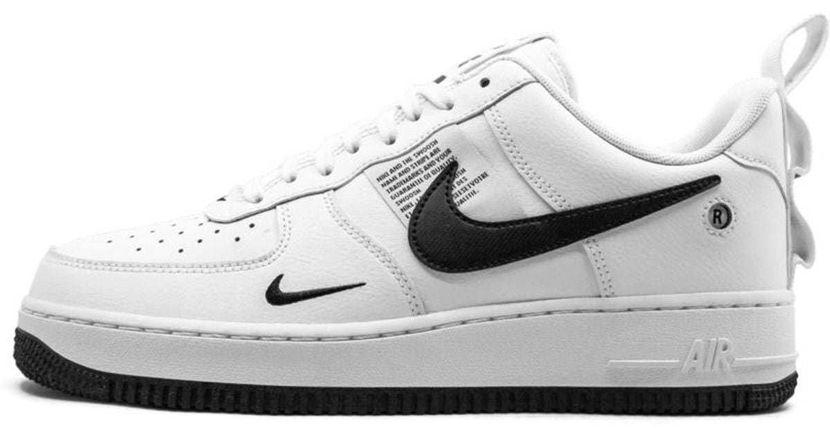 Nike air force 1 07 lv8 utility sneaker Nike Air Force 1 07 Lv8 Utility Men White White Black Tour Yellow Graffitishop